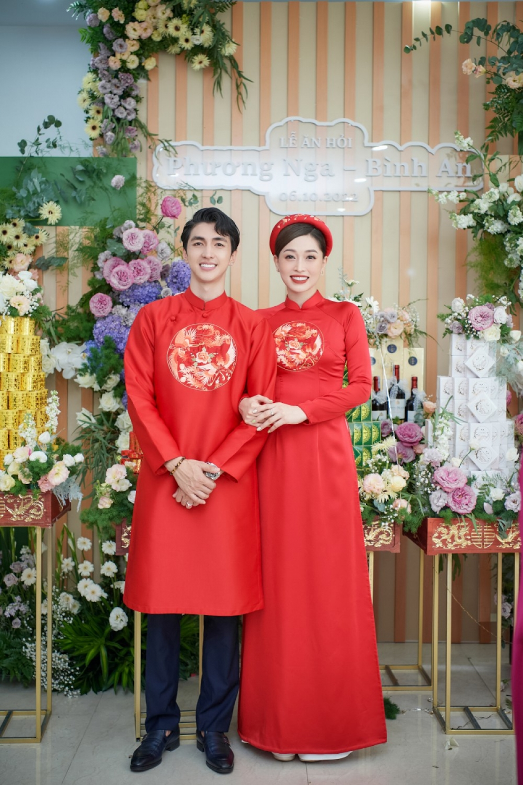 Đám cưới Á hậu Phương Nga - Bình An: Cô dâu rơi nước mắt đọc lời thề nguyền với chú rể - Hình 6