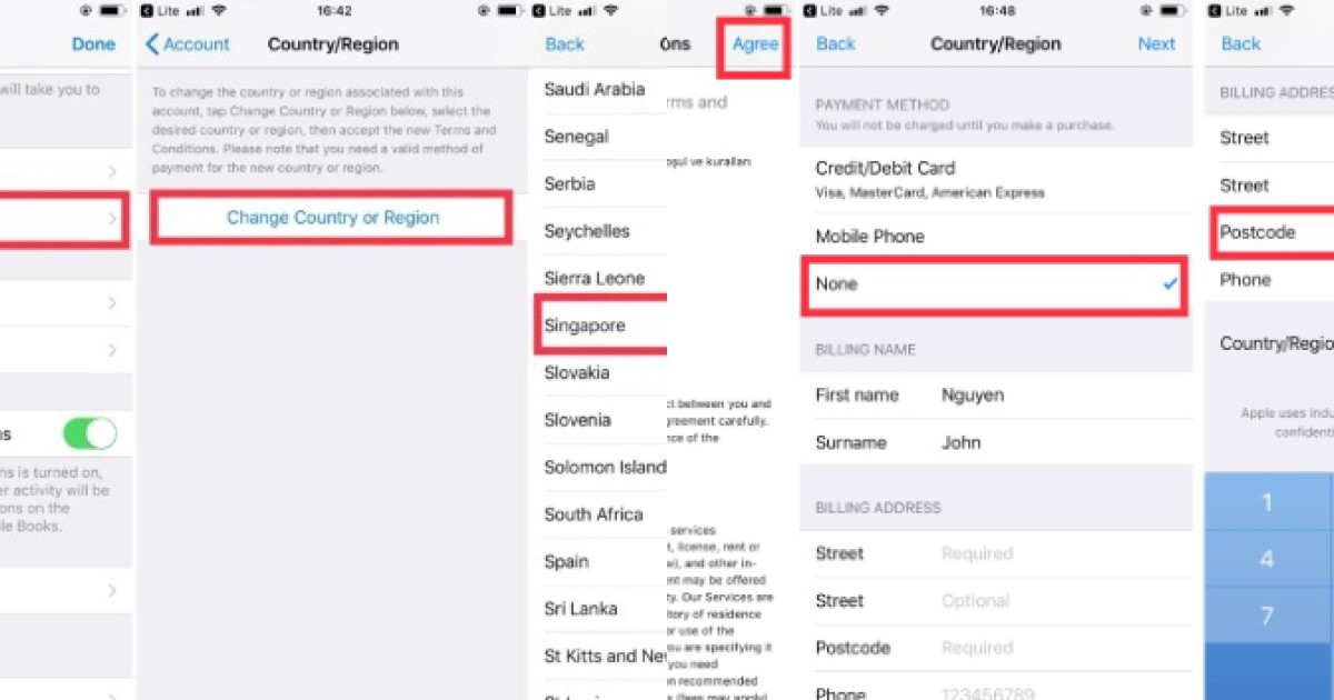Hướng dẫn cách chuyển vùng iPhone sang Mỹ, Singapore thành công