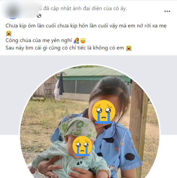 Quặn lòng lời tâm sự của người mẹ vụ bé 4 tháng tuổi bị cuốn trôi: Công chúa của mẹ yên nghỉ nhé - Hình 3