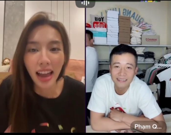 Quang Linh - Thùy Tiên 'nắm tay' nhau liền gây sốt vì 1001 cảnh 'tình bể bình', CĐM: Đi ăn cưới thôi - Hình 5