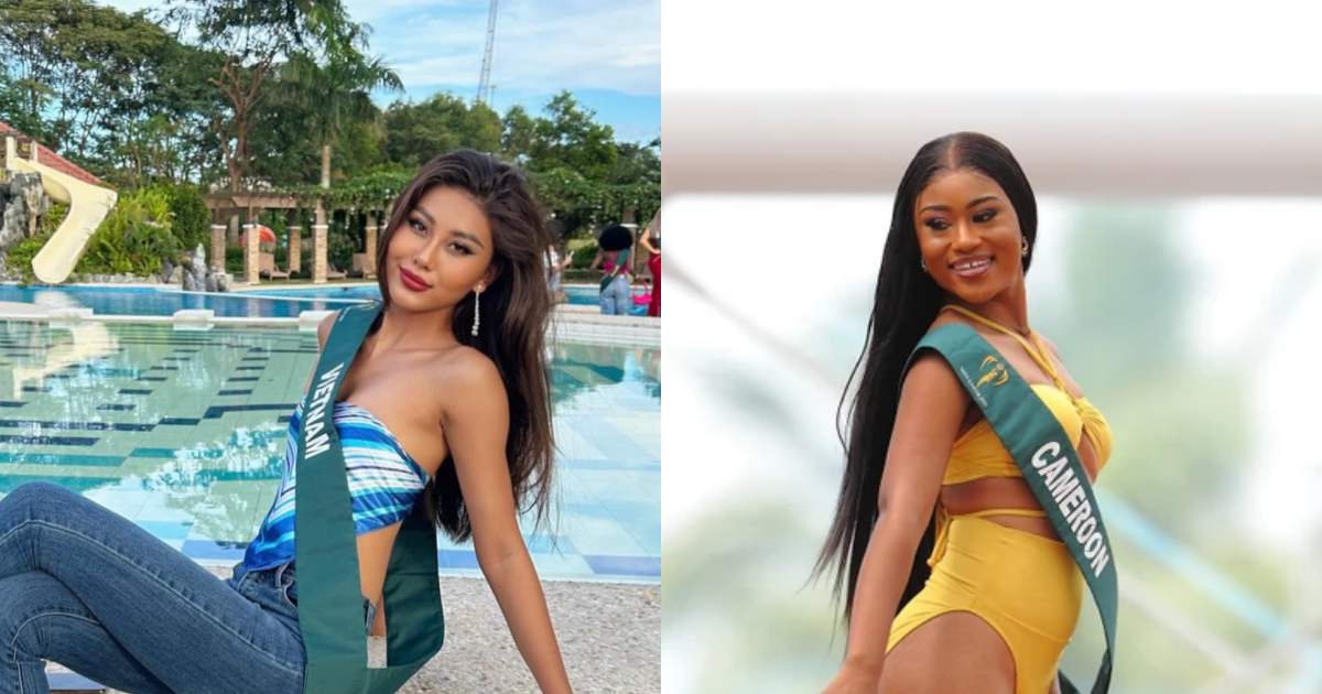Thạch Thu Thảo tựa nữ hoàng giữa dàn thí sinh Miss Earth body ngấn mỡ như giò chả - Hình 11