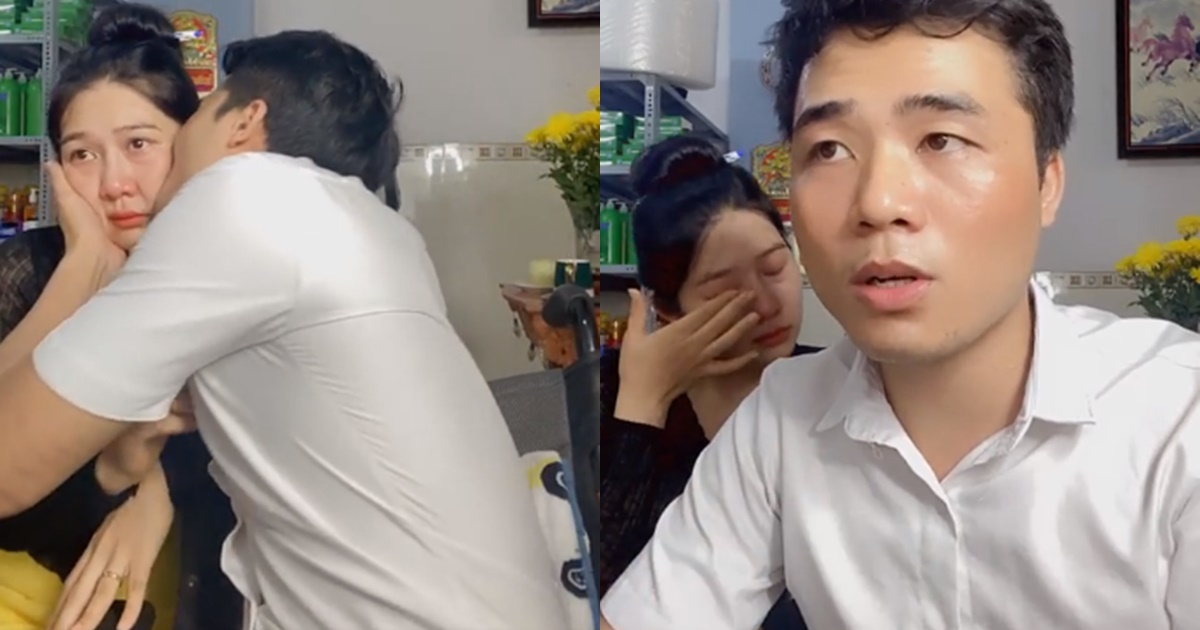 Bà xã Tô Đình Khánh bật khóc nức nở trên livestream, chàng không chân liền lên tiếng bảo vệ vợ bầu - Hình 7