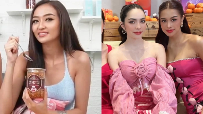 Engfa và Á hậu 5 Campuchia được Mr. Nawat dành sự ưu ái: Chạy show mệt nghỉ, livestream bán khô gà - Hình 5