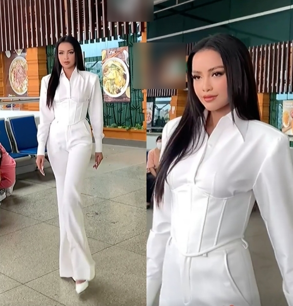 Ngọc Châu giảm sút phong độ trước thềm Miss Universe 2022: Mặt cứng đơ, kém sắc, catwalk như đi chợ? - Hình 6