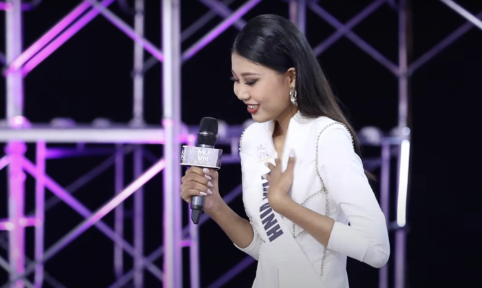 Thạch Thu Thảo đối đầu với Thái Lan, liên tiếp thắng lớn tại Miss Earth 2022 dù tiếng Anh bập bẹ - Hình 1
