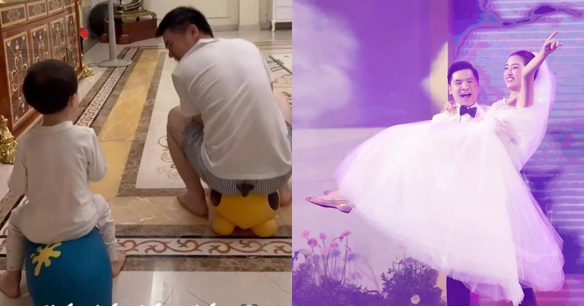 Chồng thiếu gia Đỗ Mỹ Linh chăm cháu cưng, dân mạng xúyt xoa: Chắc mong có con lắm đây! - Hình 10