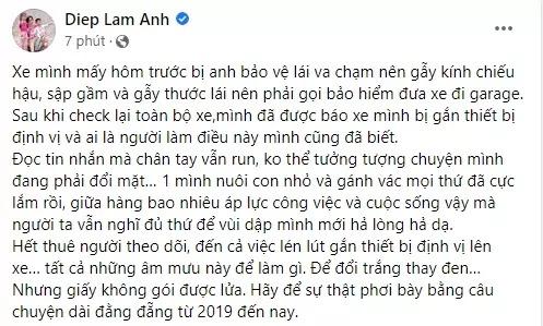 Người mẫu Trà Ngọc Hằng bị gắn thiết bị theo dõi trên xe - Hình 6