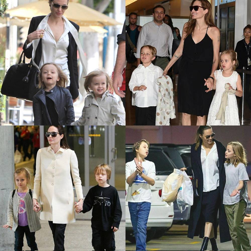 Angelina Jolie cho cặp con song sinh hiếm hoi lộ diện, con gái nuôi làm 1 việc chấn động - Hình 5