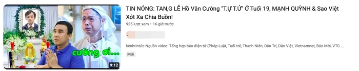 Hồ Văn Cường bị xuất hiện loạt clip qua đời, tổ chức tang lễ, mẹ ruột không thể tin? - Hình 2