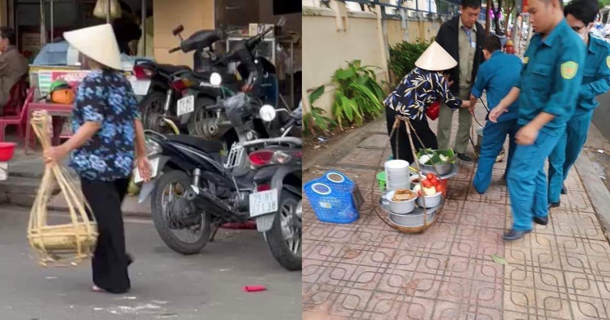 Vụ người bán bún đổ thức ăn thừa vào nồi: Mua đòn gánh mới để hành nghề, cơ quan chức năng lên tiếng - Hình 6