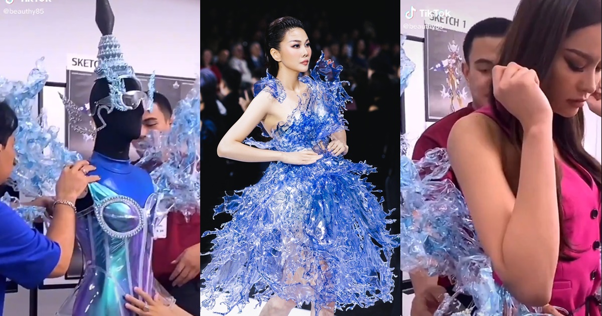 Miss Universe Thái Lan để lộ trang phục dân tộc, fan liền tố đạo nhái váy nước của Thanh Hằng - Hình 11