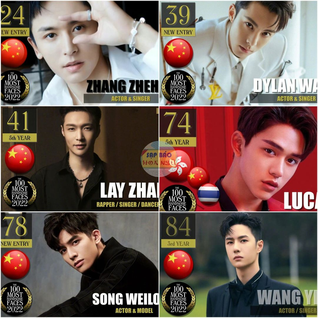 Vương Hạc Đệ gây tranh cãi khi vượt mặt Vương Nhất Bác top 100 gương mặt đẹp nhất thế giới - Hình 1
