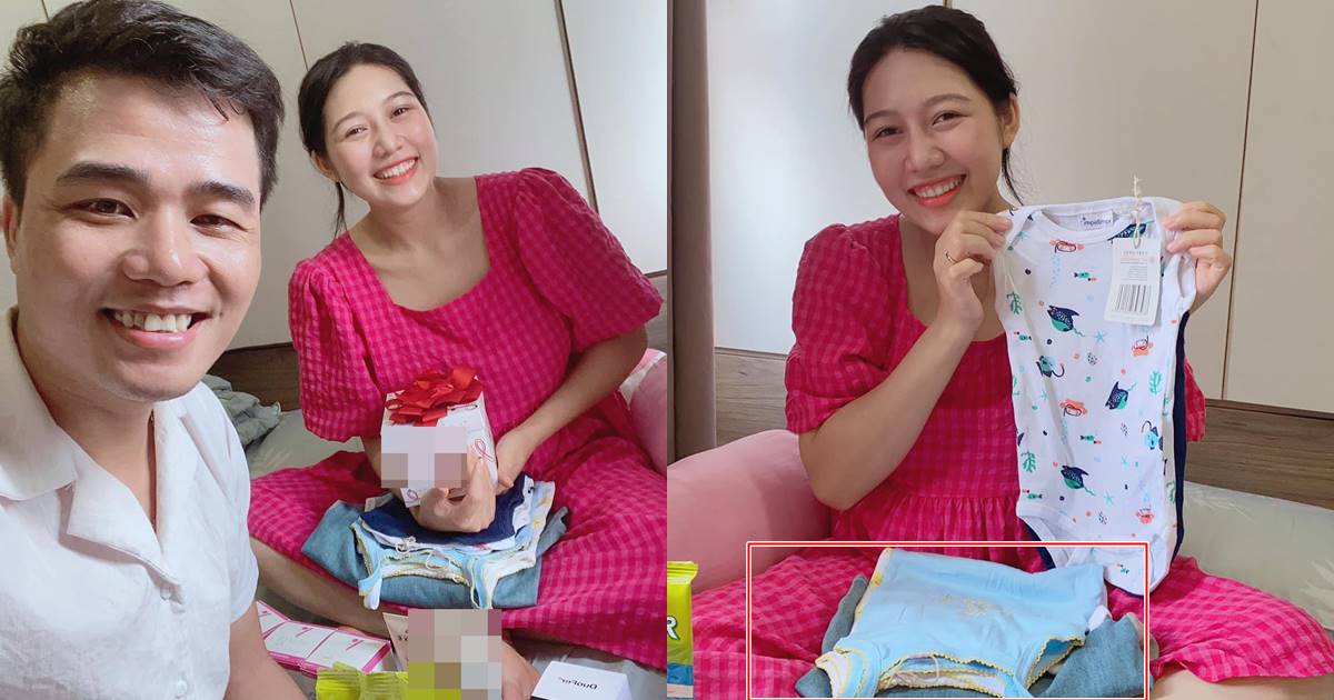 Tô Đình Khánh cùng vợ bầu khoe loạt quà mới của nhóc tì, hé lộ giới tính con đầu lòng - Hình 17