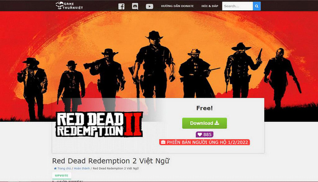 Bom tấn Red Dead Redemption 2 chính thức có bản Việt Hóa 100% - Hình 1