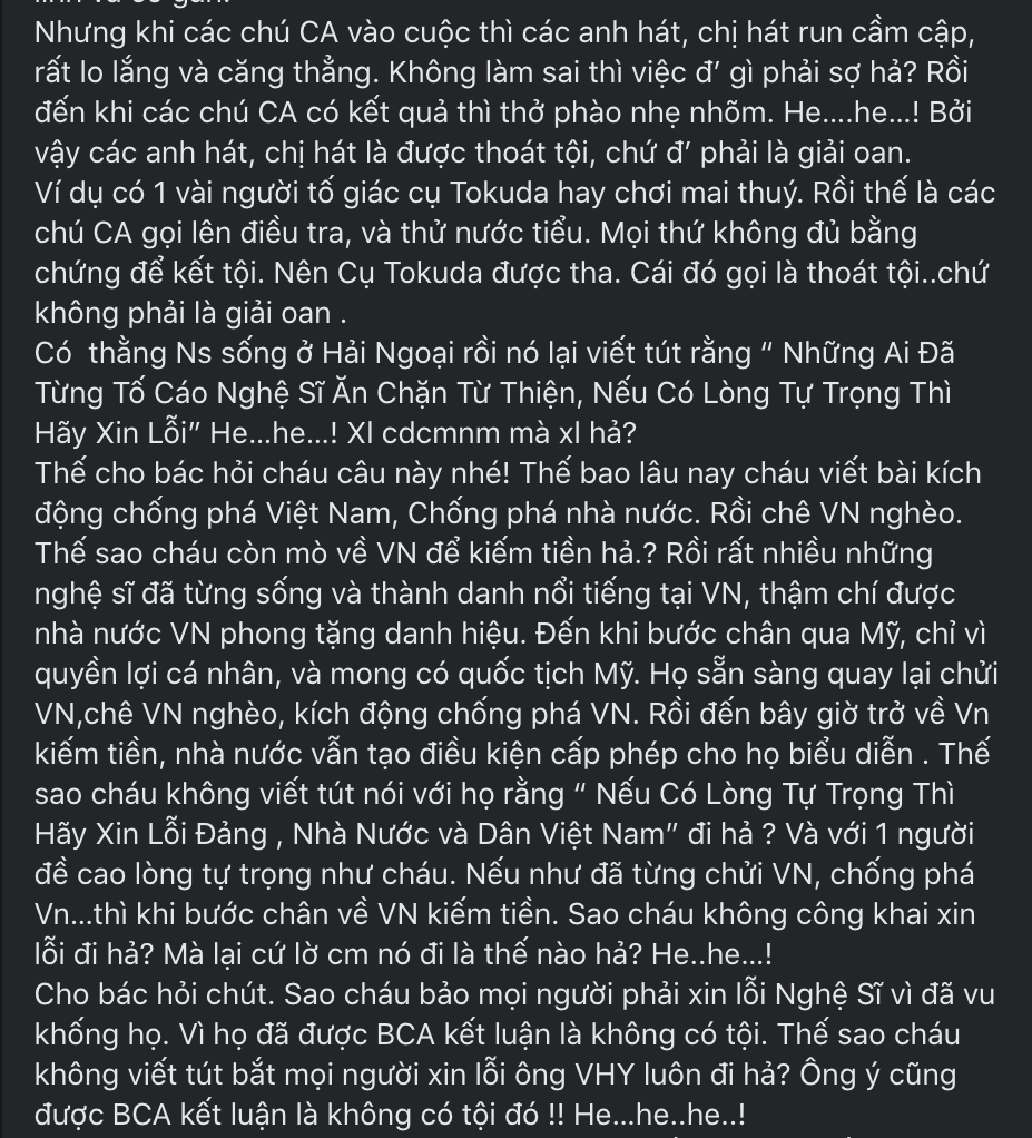 'Thợ hát Duy Mạnh đăng đàn chửi thẳng mặt chồng nữ diễn viên hài nổi tiếng Việt Nam - Hình 4