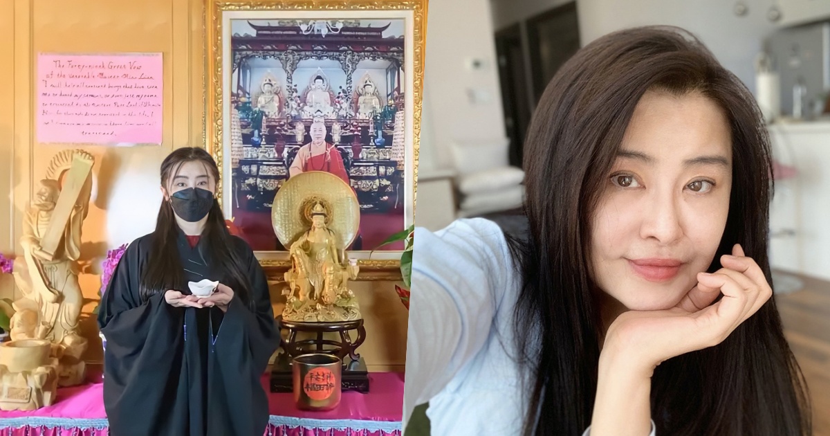 Vương Tổ Hiền đẹp thoát tục ở tuổi 55 trong loạt ảnh đi chùa, khẩu trang cũng khó lu mờ nhan sắc - Hình 12