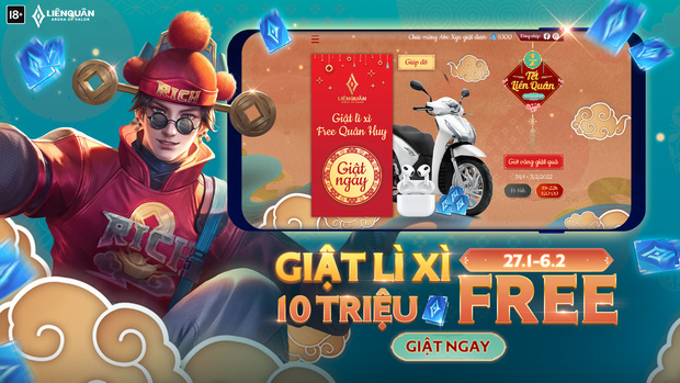 Liên Quân Mobile: Nhiều game thủ khoe được lì xì khủng, người may mắn nhận luôn cả 1.000 Quân Huy - Hình 1