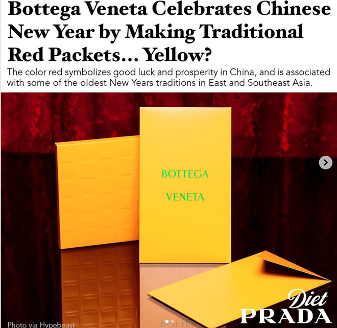 Mới mùng 1, Bottega Veneta đã ăn gạch vì làm bao lì xì vàng: Liệu netizen có đang quá quắt? - Hình 1