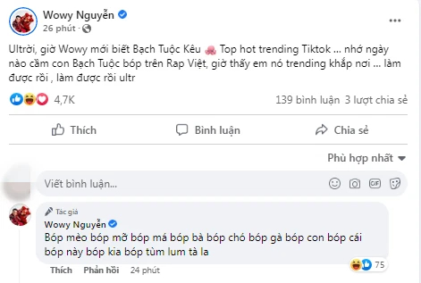 Tự tạo trend bóp bạch tuộc viral điên đảo, thế nhưng Wowy cũng ngã ngửa khi biết bài mình nổi đến vậy! - Hình 3