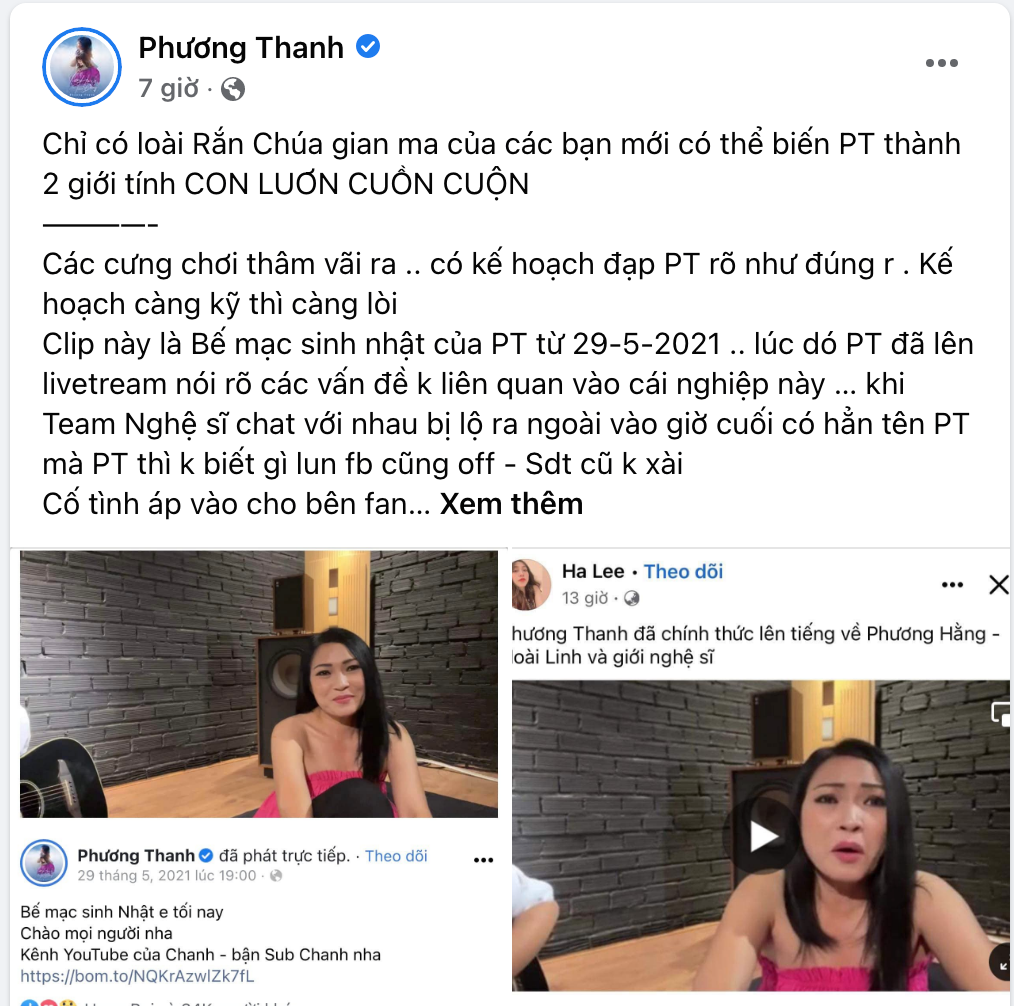Phương Thanh bức xúc bị tố đứng về phe bà Phương Hằng vu khống thành con lươn cuồn cuộn - Hình 1