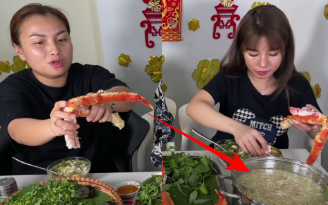 Tranh cãi dữ dội vì Quỳnh Trần JP lấy cua hoàng đế đắt đỏ để... nấu soup bị chê là lãng phí: Ủa, tiền ai người nấy xài chứ? - Hình 1