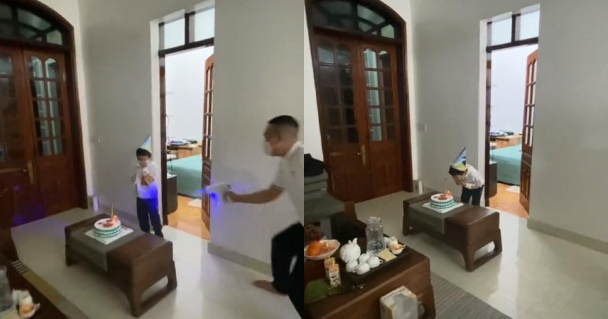 Cả gia đình đeo khẩu trang chúc sinh nhật cậu con trai F0 gây xúc động mạnh,  nhưng hành động cuối cùng khiến ai nấy cũng phân vân - Netizen - Việt