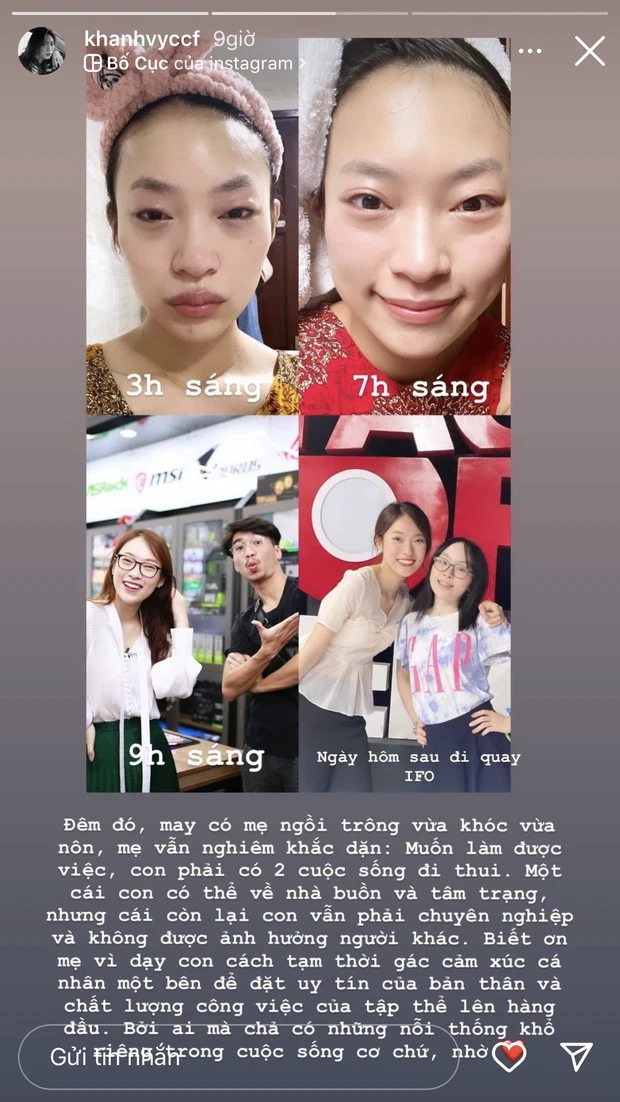 Hot girl 7 thứ tiếng Khánh Vy tiết lộ điều bất ổn: 3h sáng vừa khóc vừa nôn - Hình 3