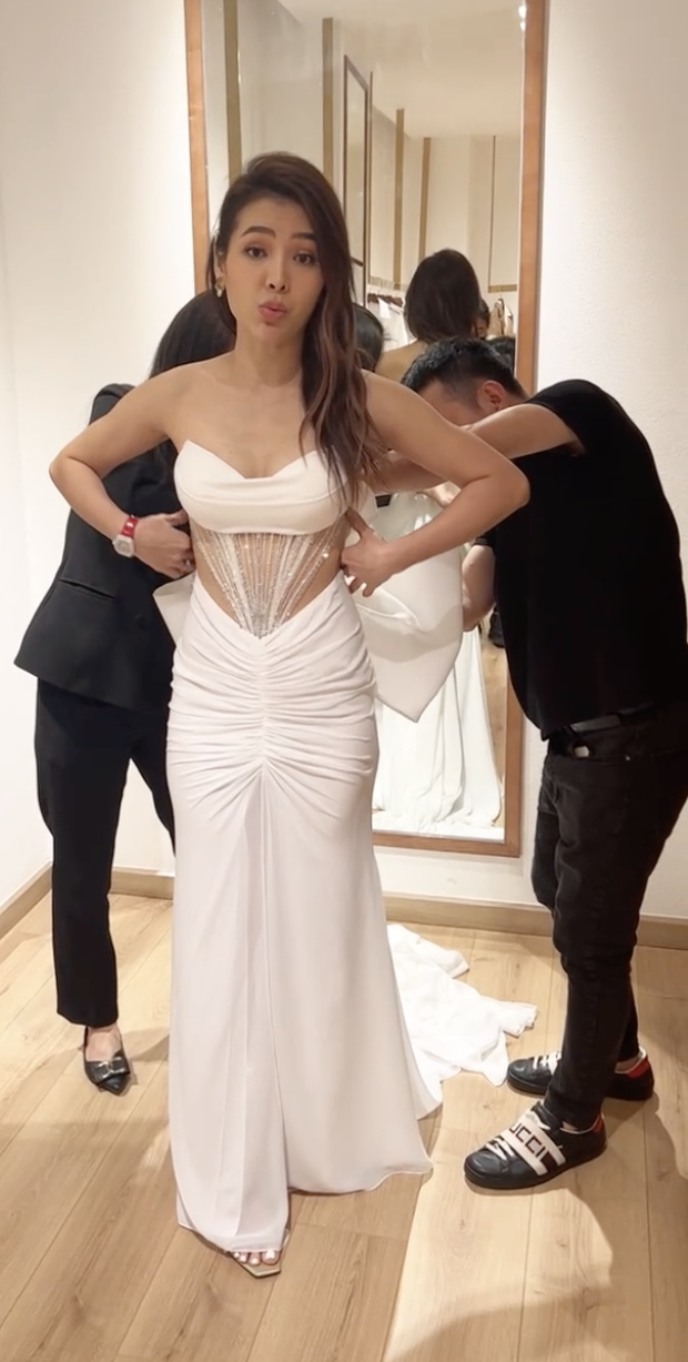 Phương Trinh Jolie vướng ồn ào hậu hôn lễ: Váy cưới nhìn như đồ tắm - Hình 10