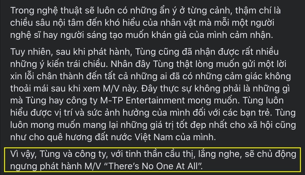 Sơn Tùng bị soi bằng chứng lươn lẹo: MV mới chỉ hạn chế người dùng đến từ Việt Nam! - Hình 2