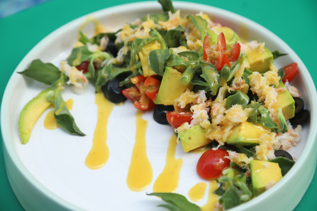 Salat bông tuyết Bình Liêu tôm cháy - Hình 2