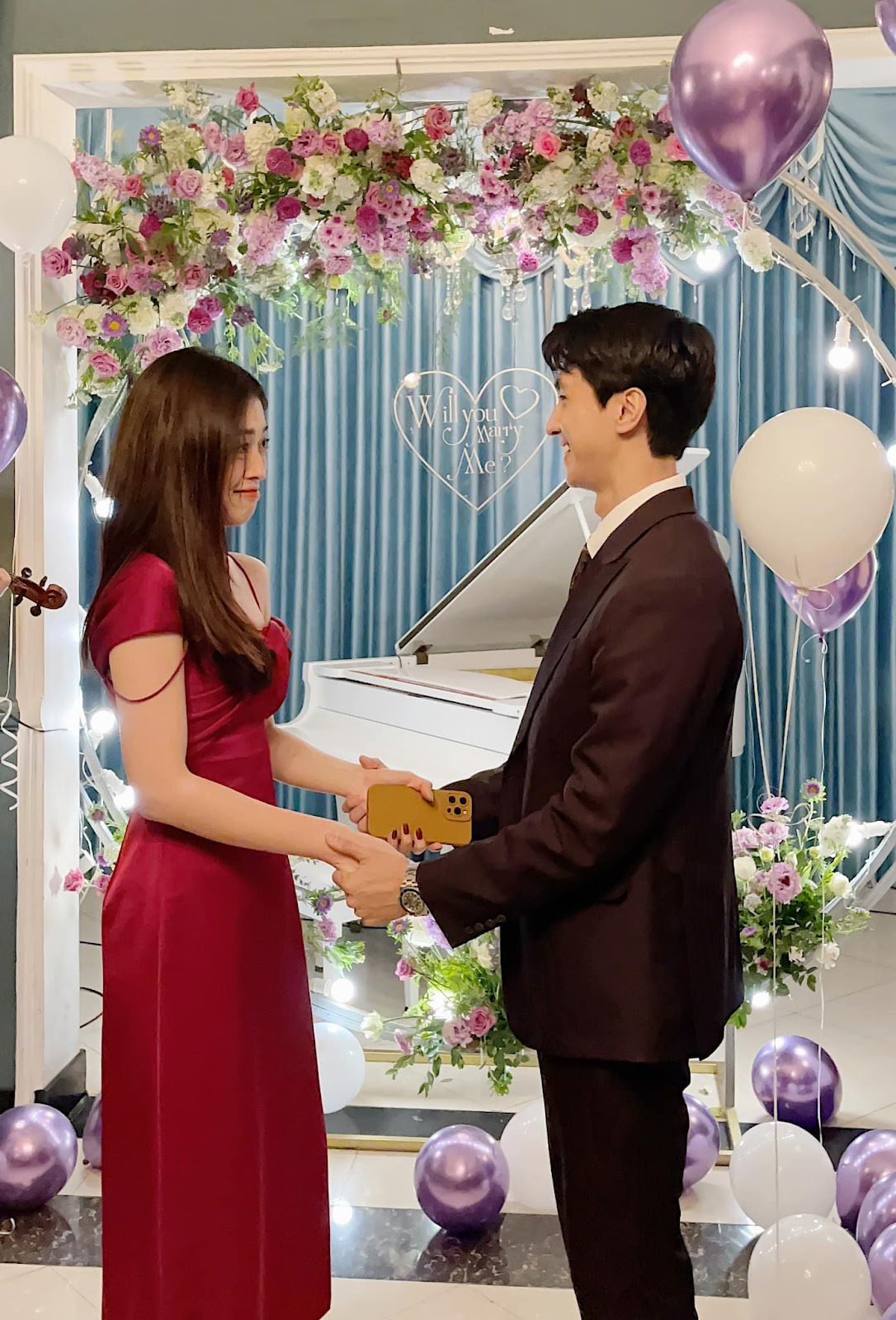 Á hậu Phương Nga cùng Bình An đi chụp ảnh cưới: Hậu trường khiến fan 'giận bay màu' - Hình 6