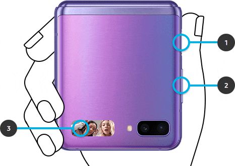 Hướng dẫn chụp ảnh Galaxy Z Flip khi đang gập - Hình 1