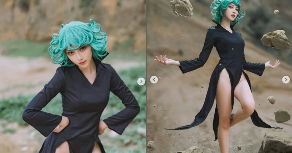 Cosplay Tatsumaki Trong One Punch Man Hot Girl Không Diện Quần Lót