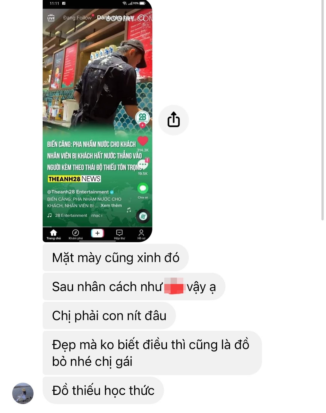 Hot tiktoker bị cho là cô nàng khiếm nhã ném trà sữa lên tiếng thanh minh về sự việc - Hình 5