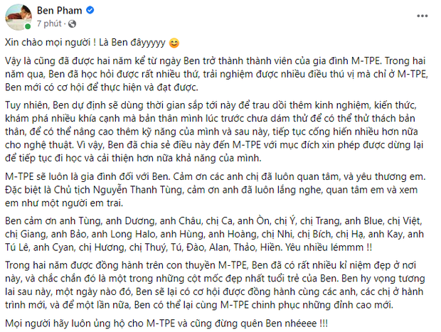 Công ty Sơn Tùng lại có thêm một người thân cận rời đi: Chủ tịch cũng đã lên tiếng - Hình 1