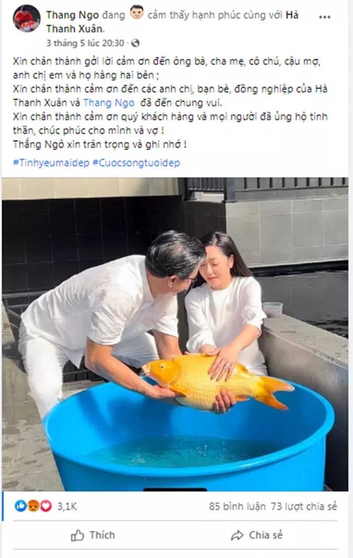 Vua cá Koi nhiều lần khoe vợ cũ, khẳng định sợ cưới trước khi kết hôn cùng Hà Thanh Xuân - Hình 6