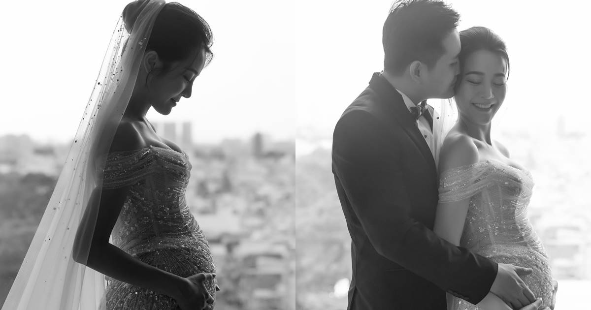 Karen Nguyễn khoe bụng bầu lớn trong ngày lễ vu quy, tiết lộ giới tính nhóc tì - Hình 14