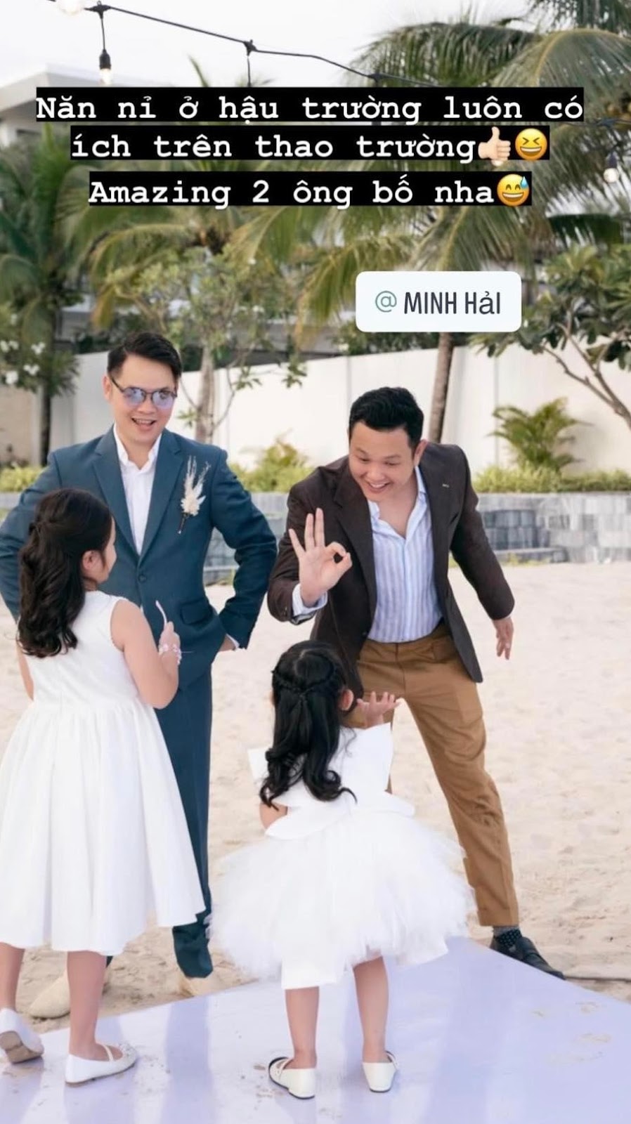 Em trai Minh Hằng đứng từ xa xúc động bật khóc khi thấy chị gái bước lên lễ đường - Hình 5