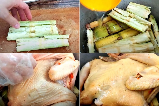 Cách hấp gà cách thủy vàng ngon đơn giản, nhanh chín mềm - Hình 14