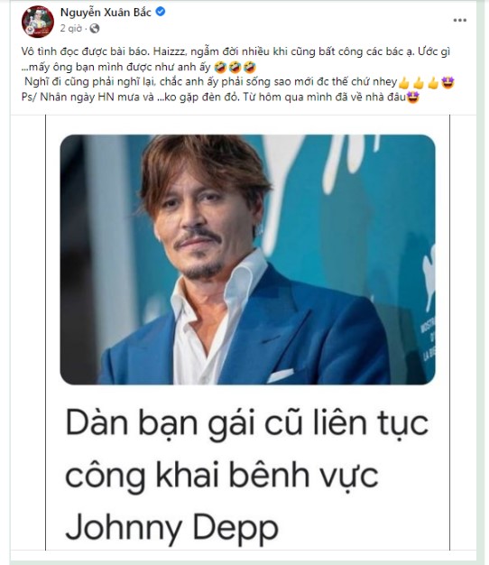 NSƯT Xuân Bắc bất ngờ lên tiếng về vụ Johnny Depp thắng Amber Heard: Nhiều bất công! - Hình 3