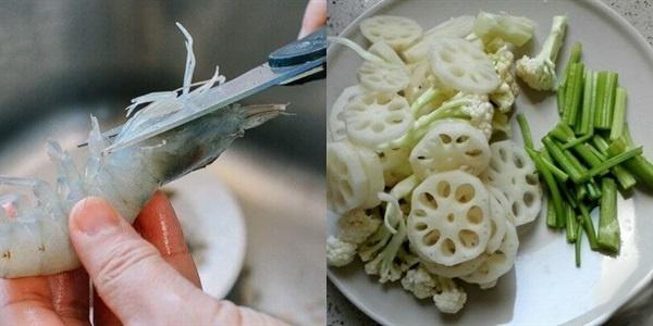 Cách làm tôm xào củ sen giòn giòn lạ miệng... - Hình 2