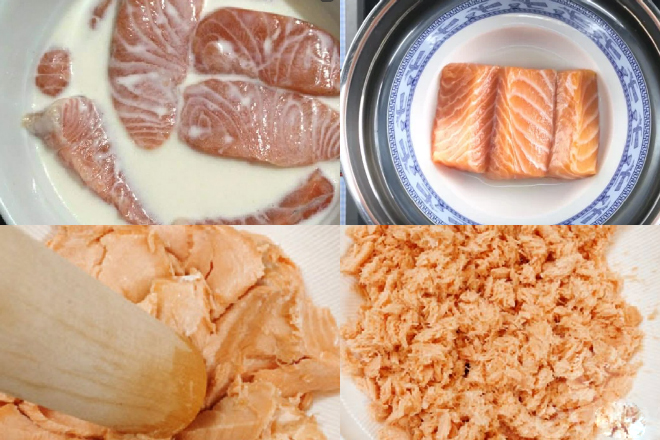 3 cách làm chà bông chuẩn vị đơn giản nhất từ thịt heo, thịt gà và cá hồi - Hình 10