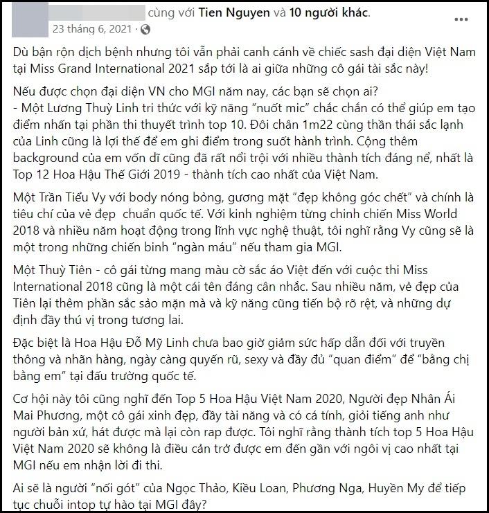 Thùy Tiên từng bị hoa hậu Mai Phương cạnh tranh: Chi tiết được soi ra khiến dư luận bất ngờ - Hình 2