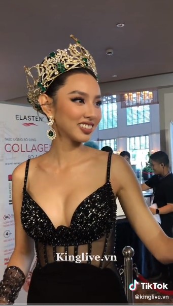 Thùy Tiên khoe vẻ đẹp phồn thực, căng đét tại sự kiện, Quang Linh hắc xì cả đêm? - Hình 4