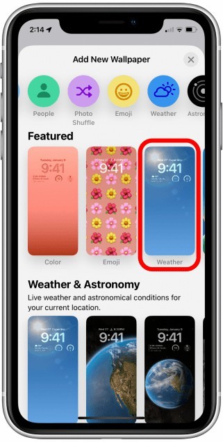 Hướng dẫn cài đặt màn hình khóa thời tiết trên iOS 16 - Hình 5