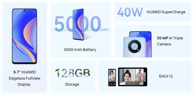 Huawei nova Y90 ra mắt với thiết kế giống Mate40, dùng chip Snapdragon 680 - Hình 3