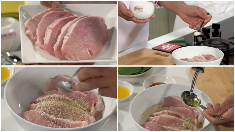 Công thức làm cốt lết chiên sốt húng chanh lạ miệng, đậm đà, hòa quyện - Hình 3