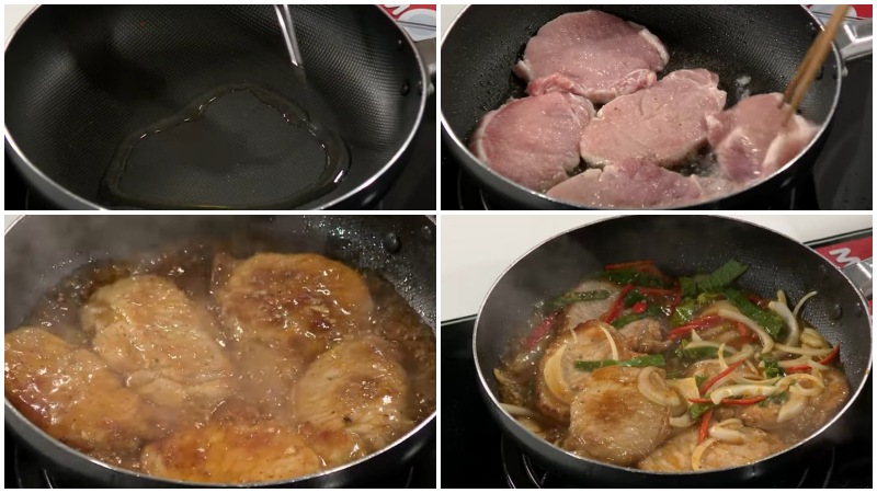 Công thức làm cốt lết chiên sốt húng chanh lạ miệng, đậm đà, hòa quyện - Hình 6