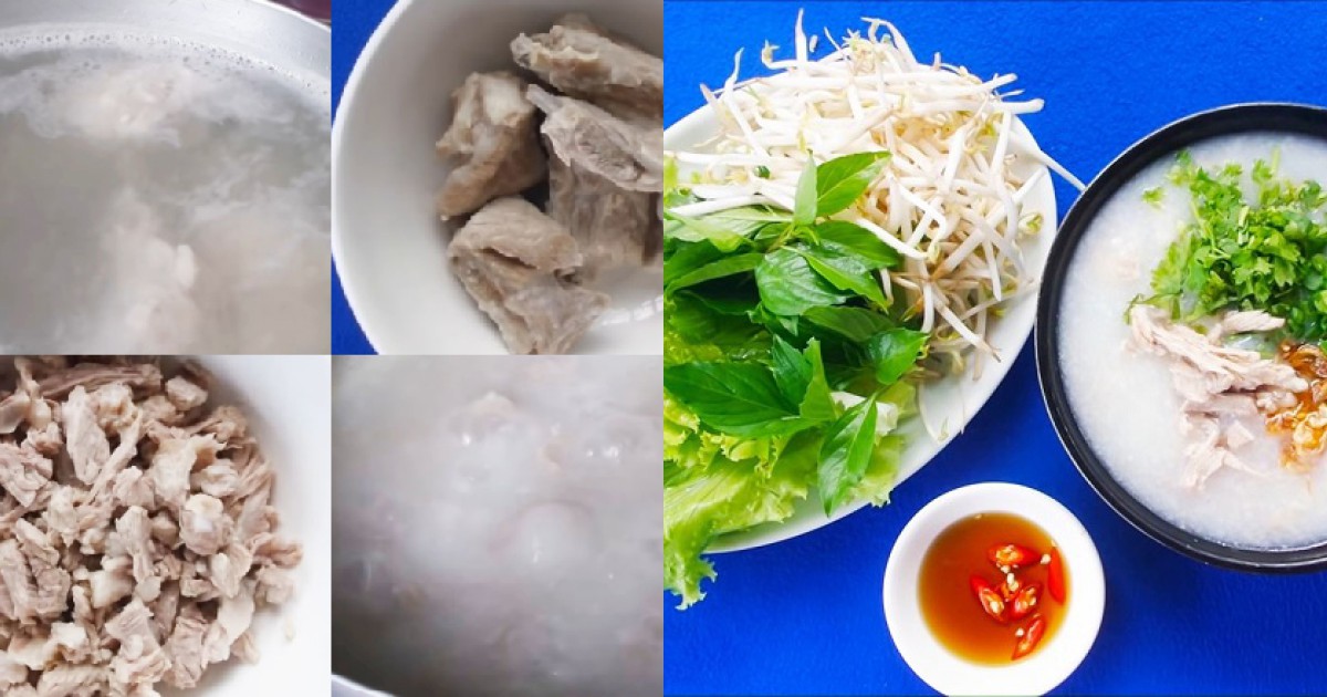 5 cách nấu cháo sườn sánh mịn, béo ngậy thơm ngon tuyệt vời - Ẩm thực - Việt Giải Trí