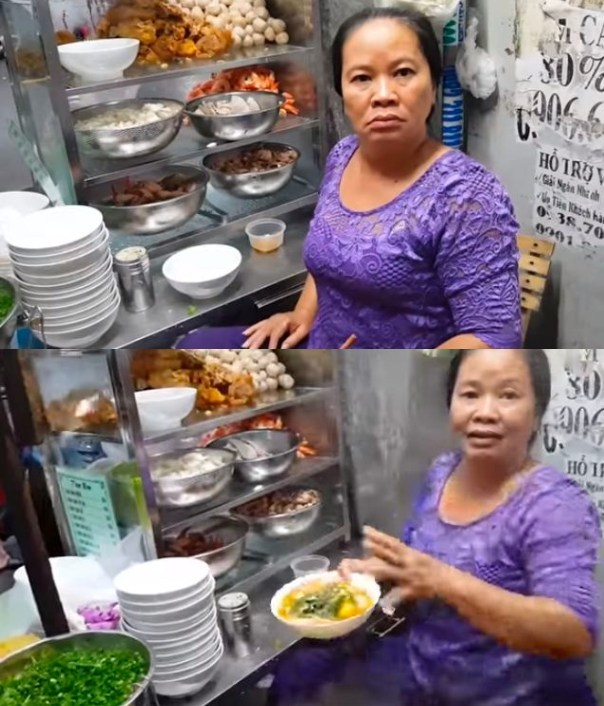 Chủ quán bánh canh 300k/tô bị tố thái độ với khách, diễn khi có máy quay, tuyên bố 1 điều khi bị chê - Hình 3